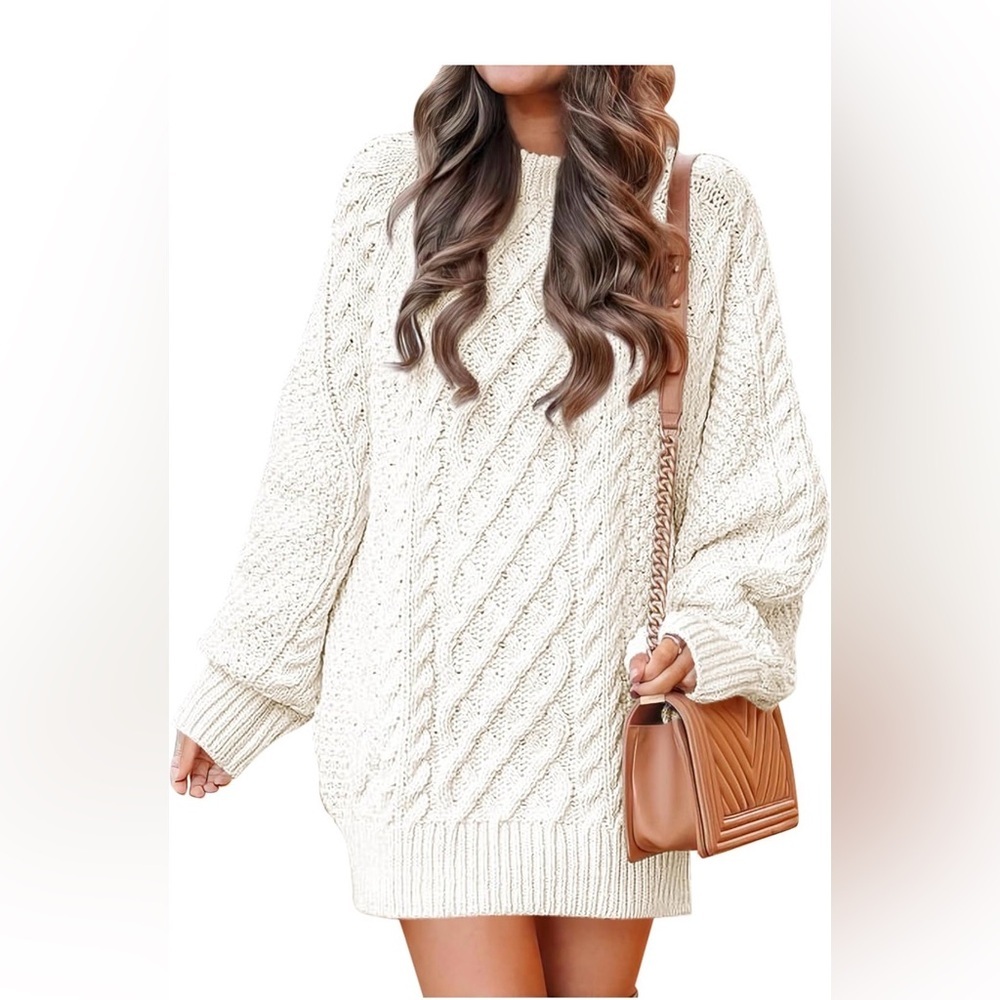 🆕Oversized Cable Knit Chunky Dress